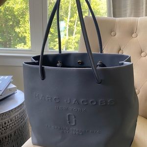 Blue/gray Marc jacobs leather tote